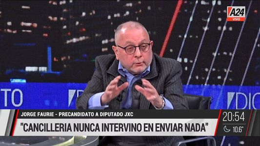 Jorge Faurie dio detalles de lo que sucedió con la entrega de municiones a Bolivia