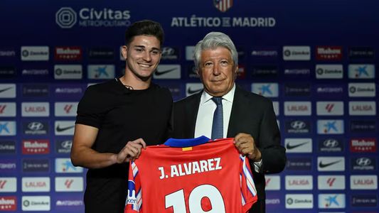 Julián Álvarez fue presentado como jugador del Atlético de Madrid: No me siento...