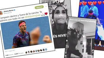 Cómo vivió Jimena Barón el heroico triunfo de Juan Martín Del Potro en el US Open