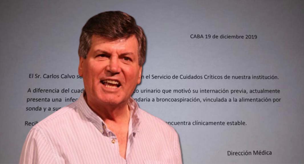 Parte médico de Carlín Calvo tras su nueva internación