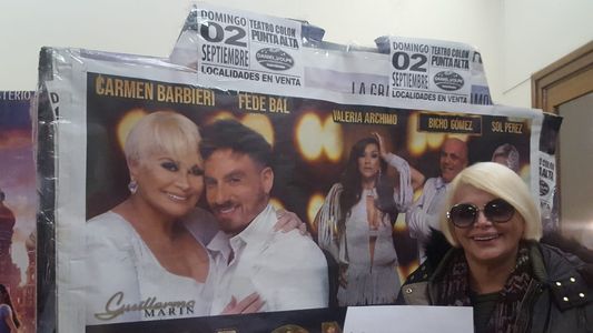 Carmen Barbieri y Fede Bal, de festejo