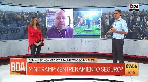 Tras el furor del “ChamaméGym”, los minitramp ¿son seguros?