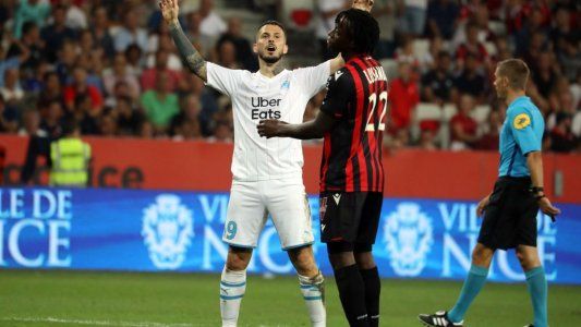 Ligue 1: Benedetto marcó su primer gol en Olympique de Marsella en la victoria 2-1 ante Niza