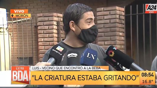 Morón: así abandonaron a una bebé en la basura