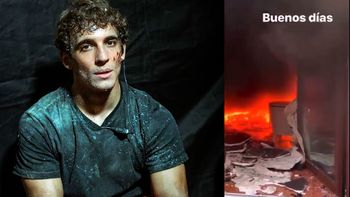 El angustiante video de Miguel Herrán, el actor de La casa de papel, que mostró cómo se quemó su casa