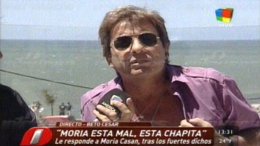 Beto César volvió a arremeter contra Moria Casán