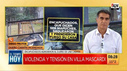 Violencia y tensión en Villa Mascardi: habló el dueño de la cabaña atacada
