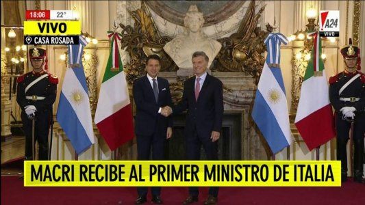 Cumbre del G20: Macri recibe a Giuseppe Conte, su par italiano