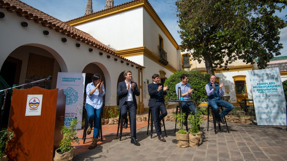 Kicillof y de Pedro encabezaron el lanzamiento de la línea ambiental del programa Municipios de Pie (Foto: Axel Kicilof).