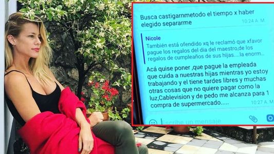 Nicole le respondió a Cubero: A esa hora duermo o hago cosas mucho más entretenidas con mi novio