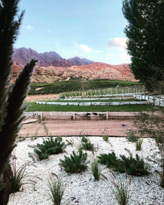 Maru Botana pasó el fin de semana en la estancia Uspallata, en Mendoza. 