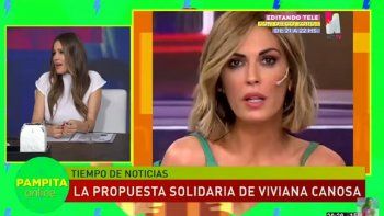 Pampita opinó de la donación de medias de Viviana Canosa a gente de la calle