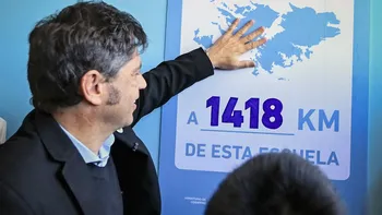 Kicillof cuestionó el discurso de Milei sobre Malvinas y advirtió que la soberanía se defiende todos los días