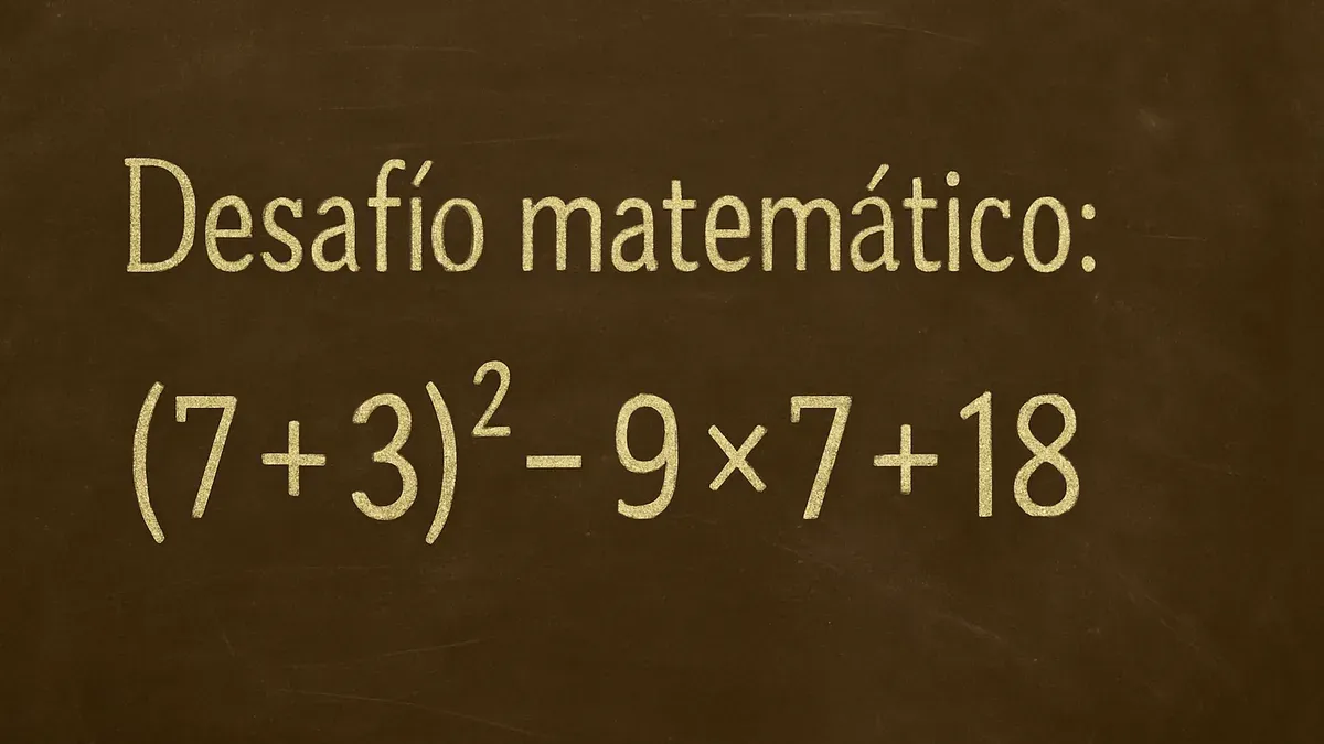 Imagen de pizarra para Desafío Matemático: esta operación con restas para resolver sin perder los signos