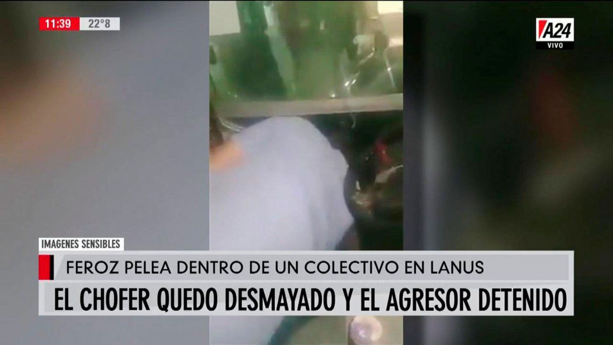 Discutió con un colectivero por un incidente de tránsito y lo desmayó de un golpe