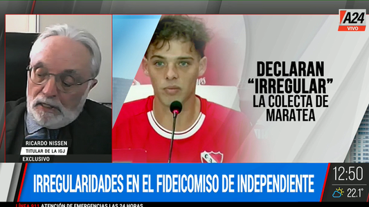 Exclusivo A24 | Habló Nissen, el titular de la IGJ sobre el fideicomiso de Santi Maratea: No le creo nada
