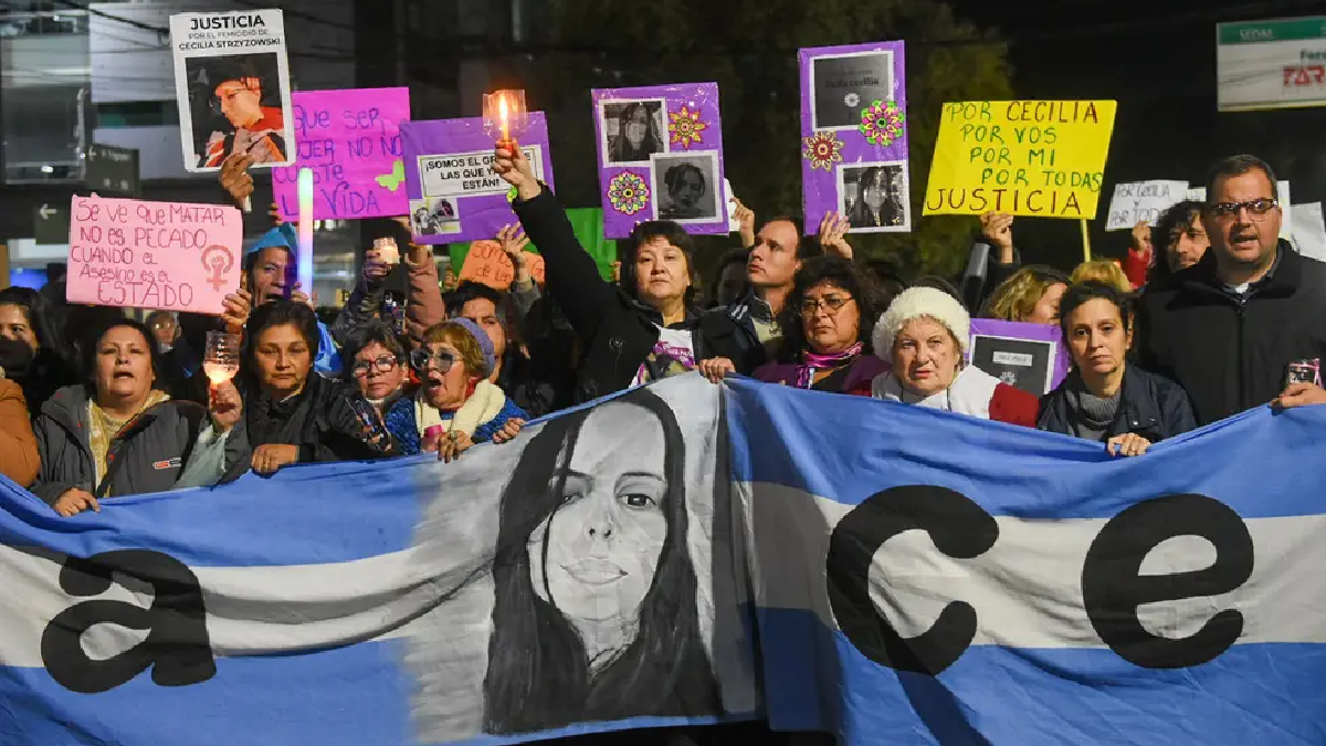 La madre de Cecilia Strzyzowski encabezó una marcha para pedir justicia (Foto: archivo)