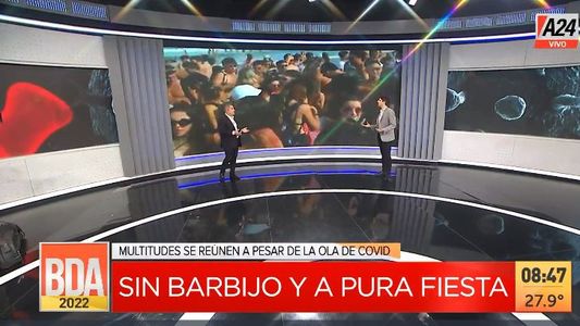 Así son las fiestas en las playas de Mar del Plata