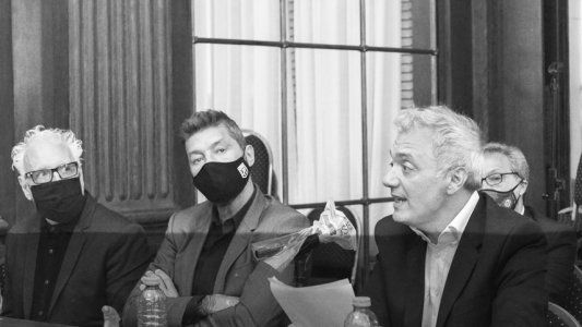 Con la presencia de Tinelli, dirigentes de San Lorenzo explicaron en la Legislatura la rezonificación del predio de Boedo