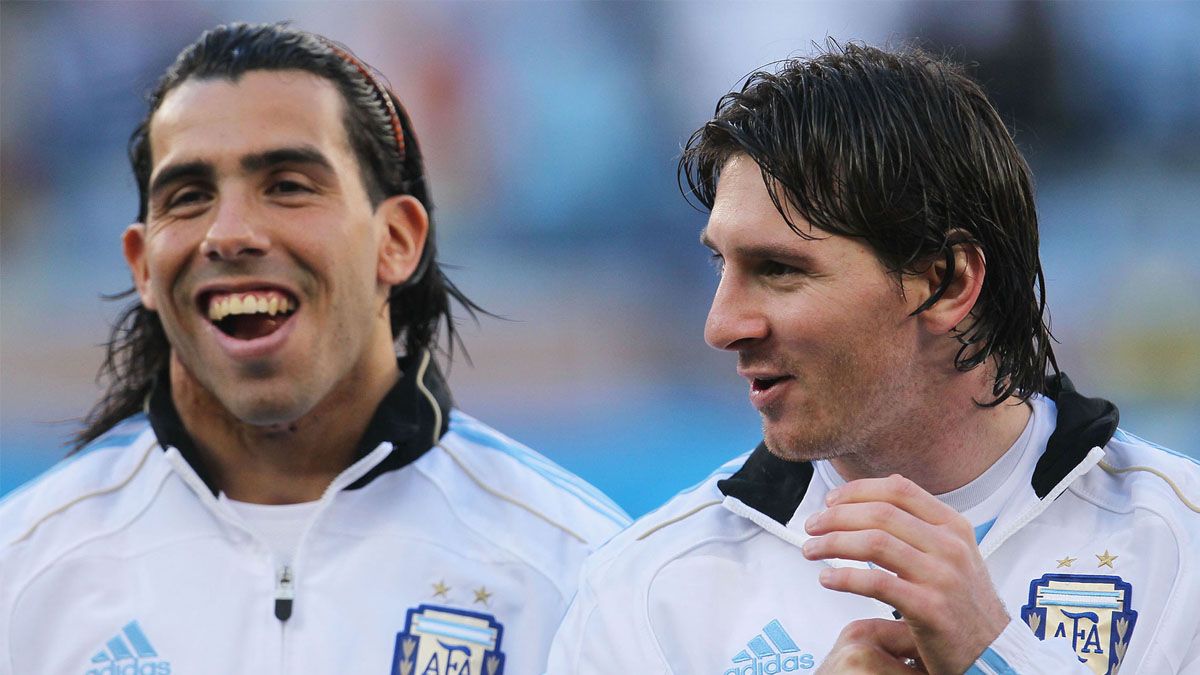 Carlos Tevez y Lionel Messi&nbsp;