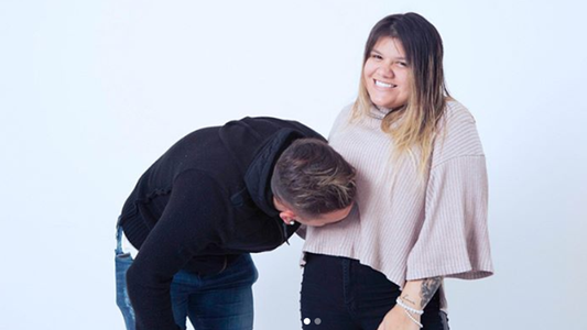 Morena Rial posó con su pancita junto a Facundo Ambrosioni