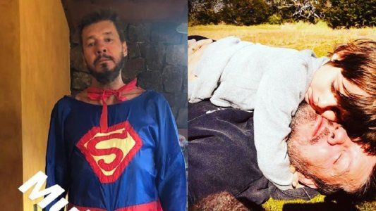 La emoción de la familia Tinelli por los seis años de Lorenzo: ¡El conductor se vistió de Superman!