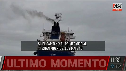 El llamado del marinero que asesinó a su capitán y a un oficial: Los maté yo