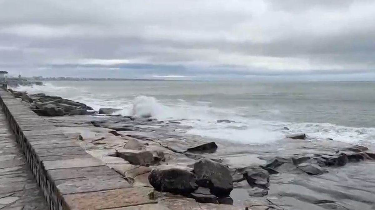 Alerta en Mar del Plata por ráfagas que podrían llegar a los 70 kilómetros.&nbsp;(Foto: Captura de pantalla)