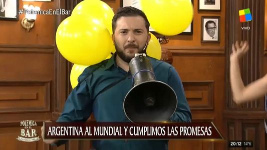 Diego Brancatelli a los gritos en Polémica en el Bar: ¡Viva Macri!