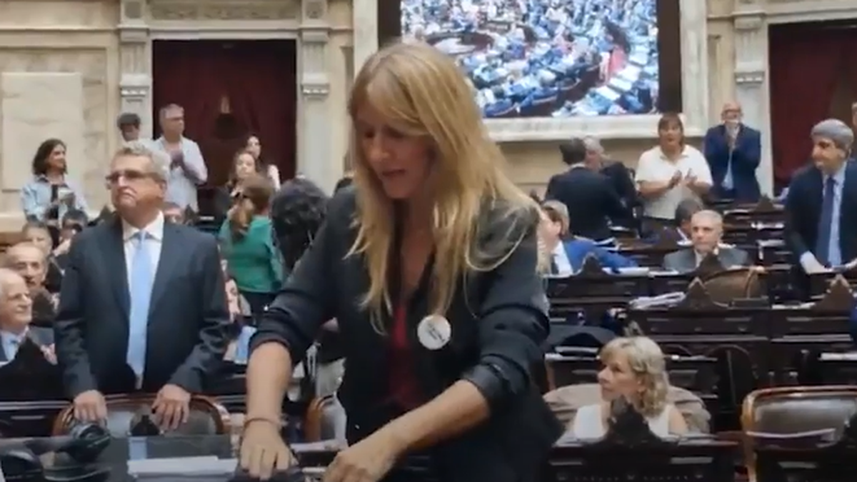 Florencia Carigniano desenchufó los micrófonos de los trabajadores del recinto y Lilia Lemoine la cruzó.&nbsp;