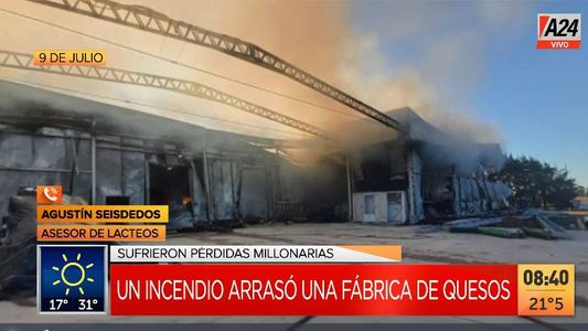 9 de Julio: cómo se reconstruirá la fábrica de quesos incendiada