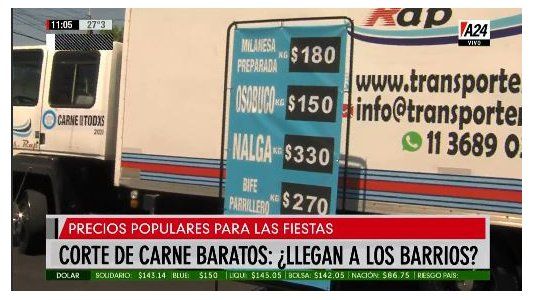 Así son las “carnicerías móviles” con cortes baratos para las fiestas