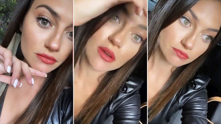 Sofía Jujuy Jiménez, asustada en la puerta del canal tras ser acosada por un hombre grande