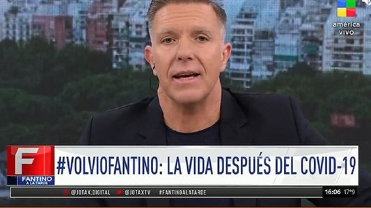Alejandro Fantino regresó al aire tras recuperarse del coronavirus: Sentí mucho miedo