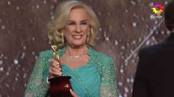 Mirtha Legrand recibió el Martín Fierro de brillante: Me han convertido en una mujer muy feliz
