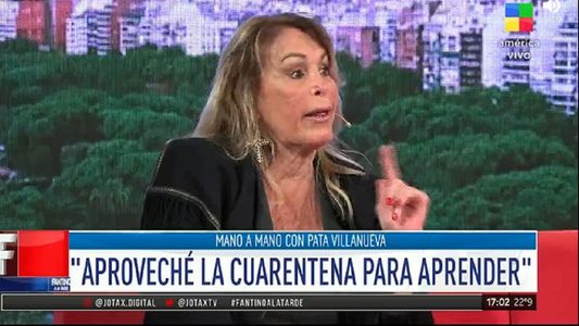 Pata Villanueva contó cómo pasa la cuarentena en Fantino a la tarde