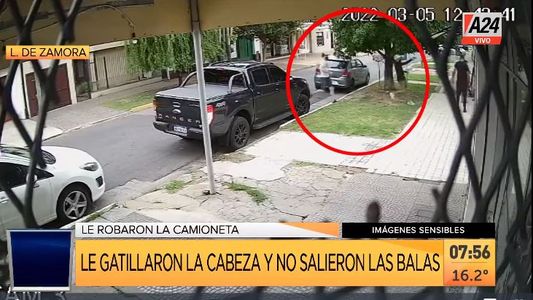 Lomas de Zamora: así le gatillan en la cabeza para robarle el auto