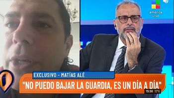 Matías Alé: No puedo bajar la guardia, es un día a día