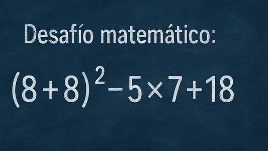 Desafío matemático: ¿podés llegar al resultado correcto?