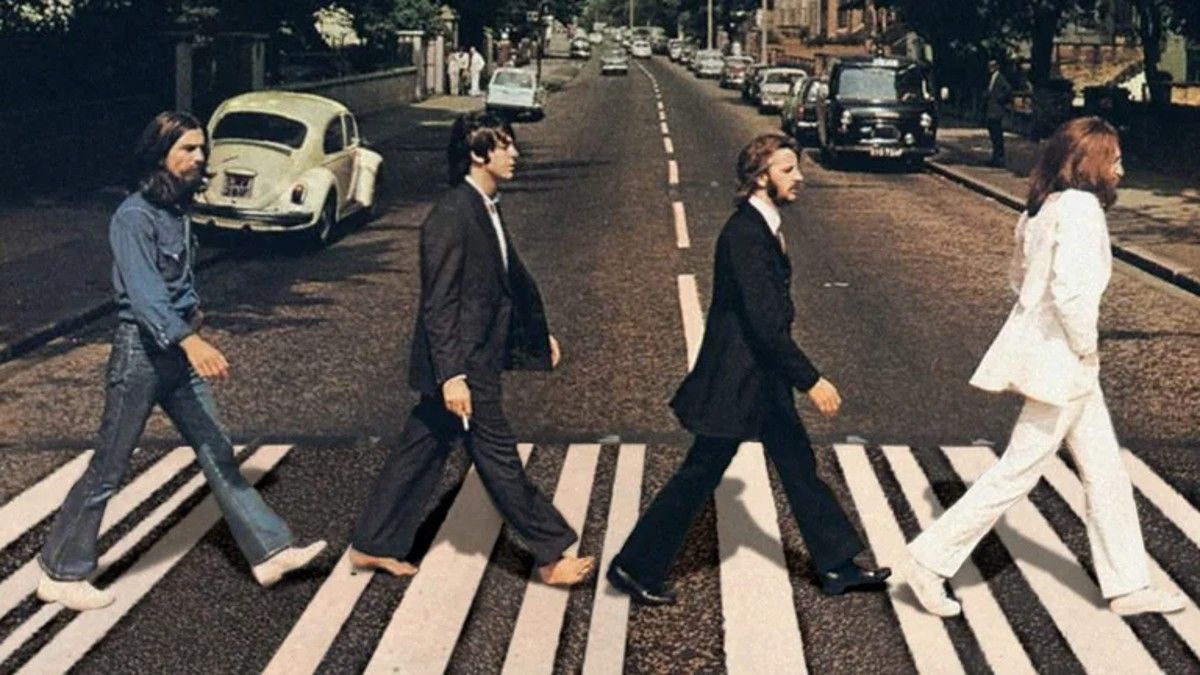 La foto m&aacute;s famosa: Los Beatles en la ic&oacute;nica foto de Abbey Road.&nbsp;