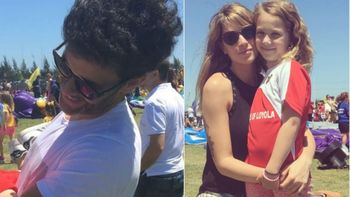 Mariano Martínez pasó la tarde en familia con su ex