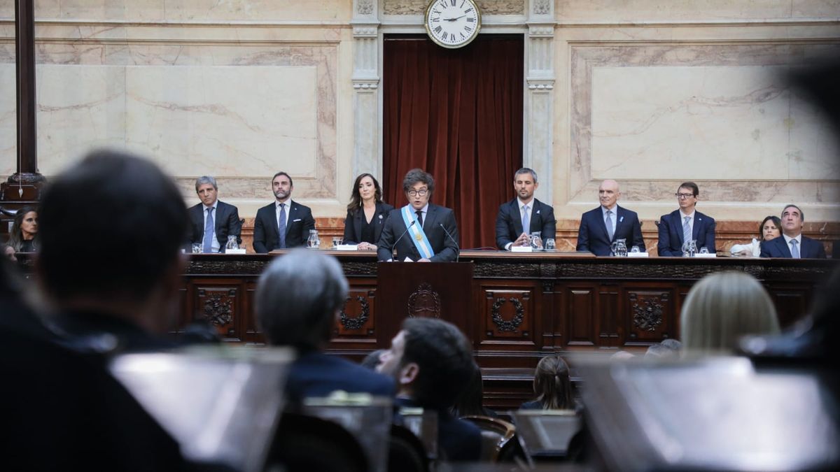 Javier Milei presentó el presupuesto 2025 en la Cámara de Diputados del Congreso (foto: presidencia).