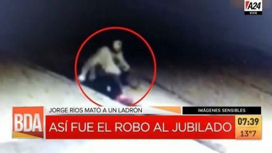 Imágenes sensibles: la secuencia completa del robo al jubilado que mató a un ladrón en Quilmes