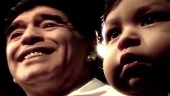 El conmovedor saludo de Dieguito Fernando a Maradona: Papá miro al cielo...