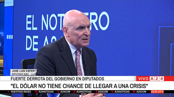 Espert estuvo en el programa de Eduardo Feinmann. (Foto: captura).