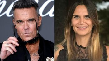robbie williams hizo una picante broma en su show y recordo a amalia granata: me encontre con una fan
