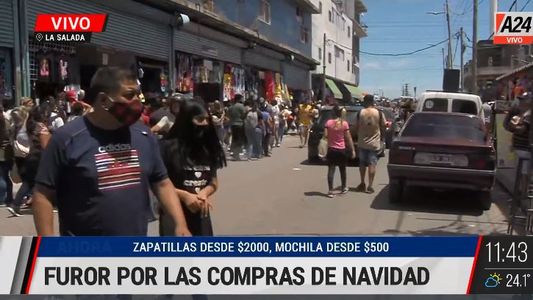 La Salada: el furor del rebusque para las compras de Navidad