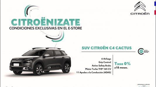 Citroën te financia hasta $700.000 en 36 meses