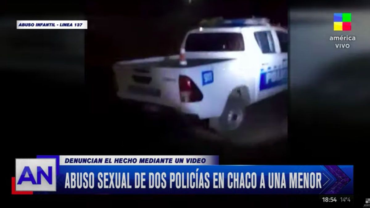 Chaco: un vecino grabó a dos policías en un patrullero mientras abusaban de  una menor