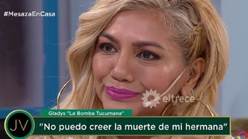 Gladys La Bomba Tucumana se emocionó al recordar a su hermana